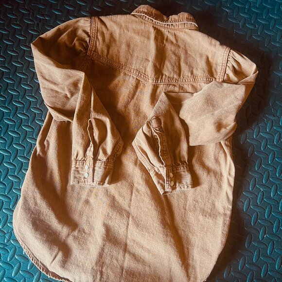 Brown Denim Western Shirt sz S - Picture 4 of 5